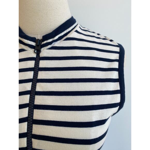 NWT Kule Sz M Blue White Striped White Cotton Tank Dress - Picture 2 of 9